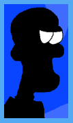 silhouette of man with big chin