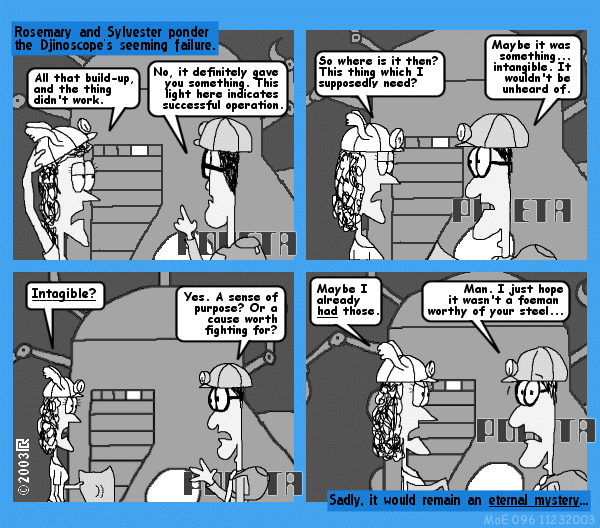 MoE 96 23/11/2003 :: Part One: The Pots Room \/\/ The Hall of Achievement \/\/ What You Need
