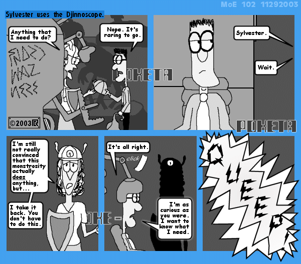 MoE 102 29/11/2003 :: Part One: The Pots Room \/\/ The Hall of Achievement \/\/ What You Need