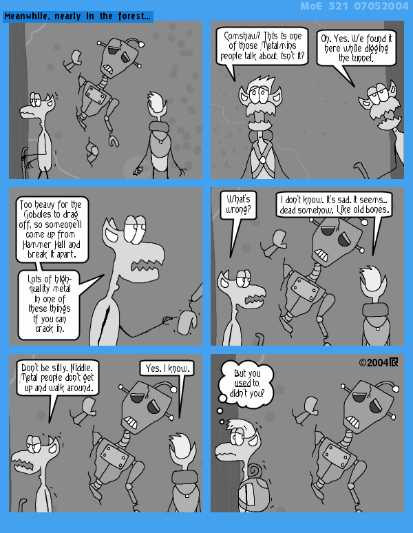 MoE 321 05/07/2004 :: Part Two: Time and Space and Fleebs \/\/ An Intermission \/\/ A Microcosm