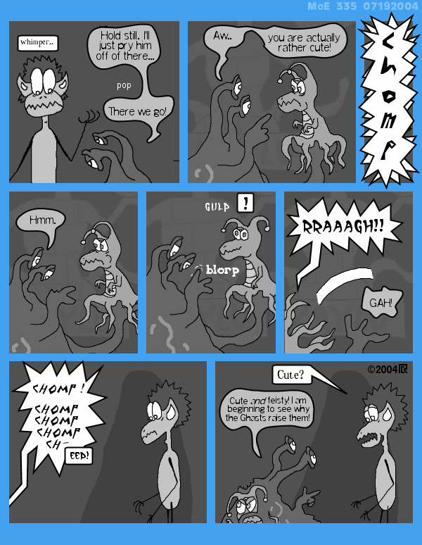 MoE 335 19/07/2004 :: Part Two: Time and Space and Fleebs \/\/ An Intermission \/\/ A Pet