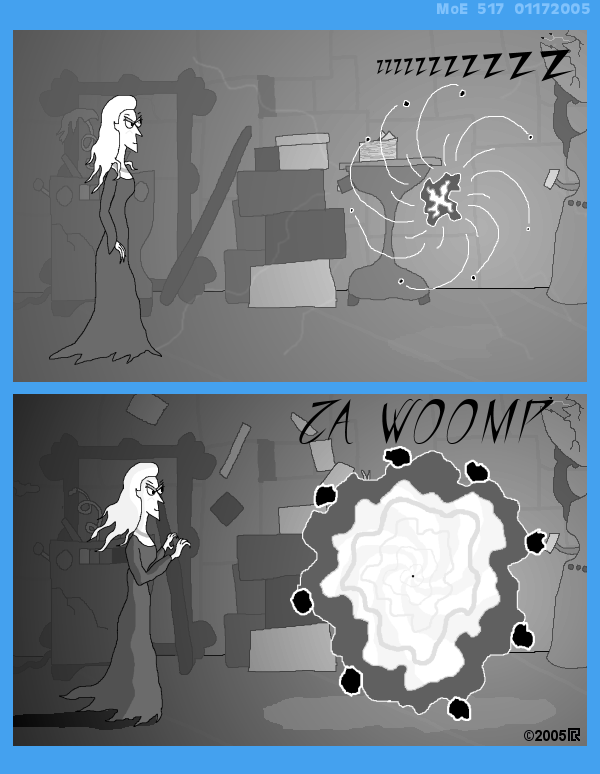 MoE 517 17/01/2005 :: Part Two: Time and Space and Fleebs \/\/ CROSSOVER: The Zayfaring Stranger \/\/ The Portal