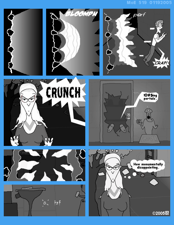 MoE 519 19/01/2005 :: Part Two: Time and Space and Fleebs \/\/ CROSSOVER: The Zayfaring Stranger \/\/ The Portal