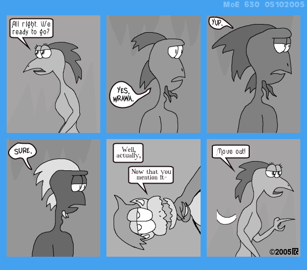 MoE 630 10/05/2005 :: Part Two: Time and Space and Fleebs \/\/ Business Dealings \/\/ Rockstacking