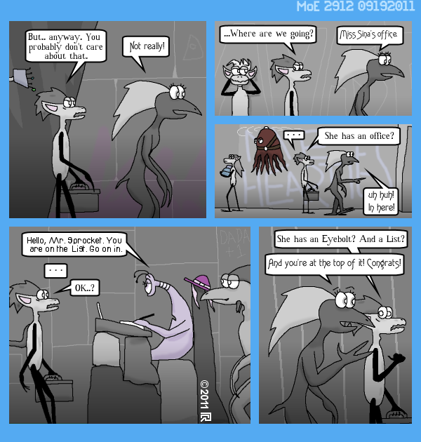 MoE 2912 19/09/2011 :: Part Five: Mechanisms in the Dark \/\/ Closing Out an Era (The Sneech Den)