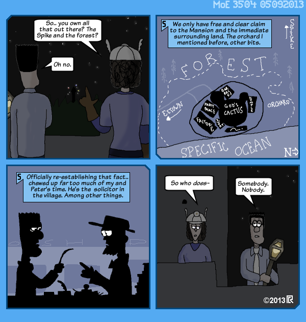 MoE 3504 09/05/2013 :: Part Five: Mechanisms in the Dark \/\/ The End of the Day