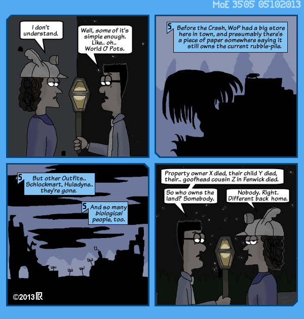 MoE 3505 10/05/2013 :: Part Five: Mechanisms in the Dark \/\/ The End of the Day