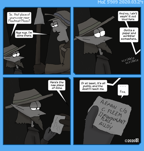 MoE 5989 24/03/2020 :: Part Seven: Seats of Power \/\/ Exit Strategies