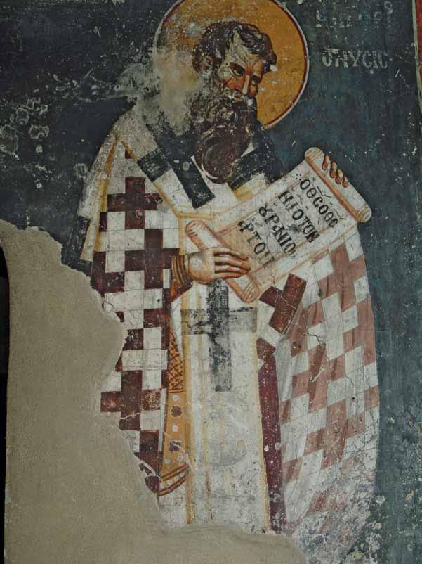 early fresco of St Gregory