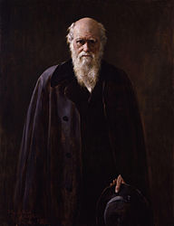 half-length portrait of Darwin