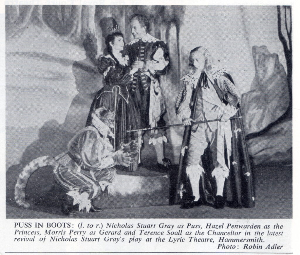 Cast of The Marvellous Story of Puss in Boots, from Plays and Players February 1957.